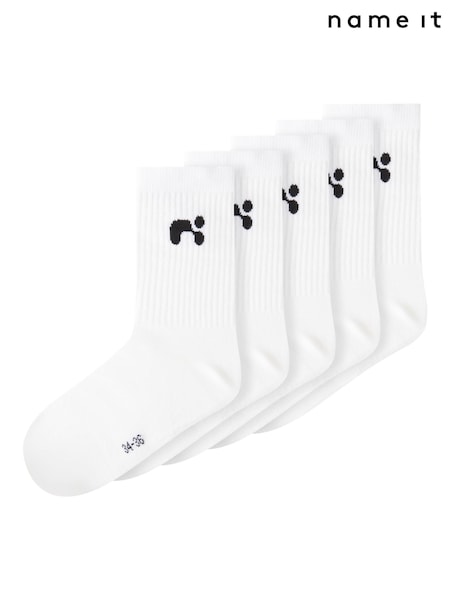Weiß - Name It Kids Cotton Socks 5 Pack (AY8979) | 19 €