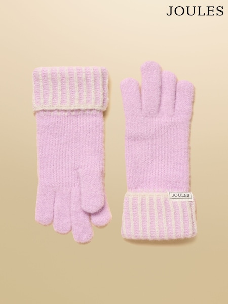 Joules Wanderer Lilac Purple Gloves (AY9017) | 49 QAR
