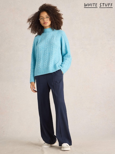 White Stuff Blue Cleo Jumper (AY9108) | ₪373