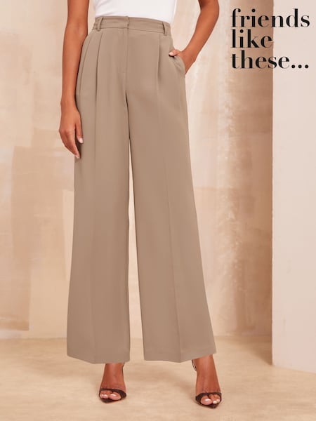 Friends Like These Premium Wide Leg Trousers (AY9230) | €24