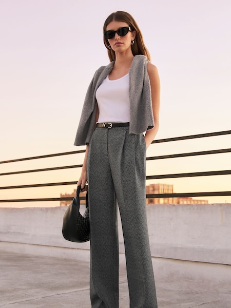 Friends Like These Grey Tailored Wide Leg Trousers (AY9245) | €50