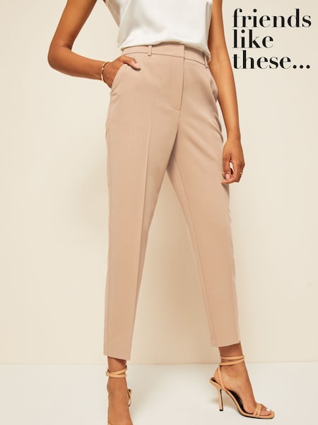 Friends Like These Brown Tailored Ankle Grazer Trousers (AY9286) | €37