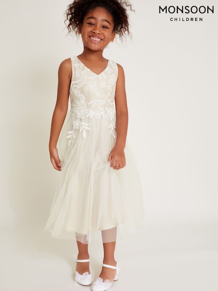 Monsoon Sienna Crochet Lace Tulle Dress (AY9410) | 86 € - 101 €