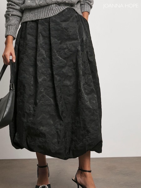 Joanna Hope Bubble Hem Black Skirt (AY9434) | 391 LEI