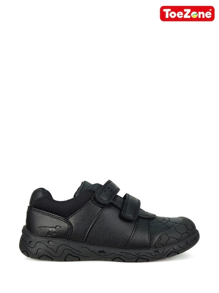 Toezone Boys Dex Black Vegan Dinosaur Black School Shoes (AY9487) | 220 zł
