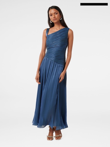 Forever New Nya Petite Metallic Asymmetrical Maxi Dress (AY9548) | €119