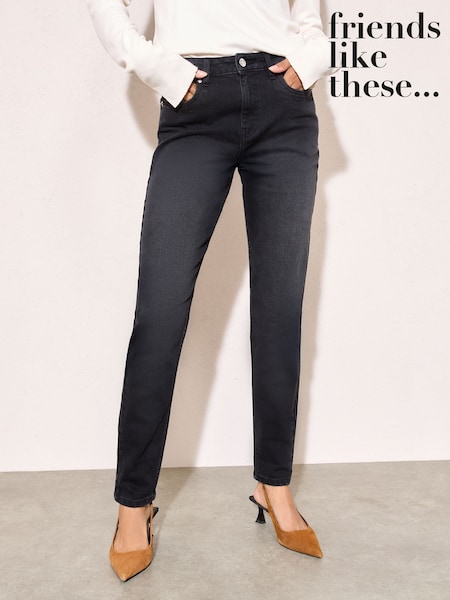 Friends Like These Black Mom Jeans (AY9592) | €43