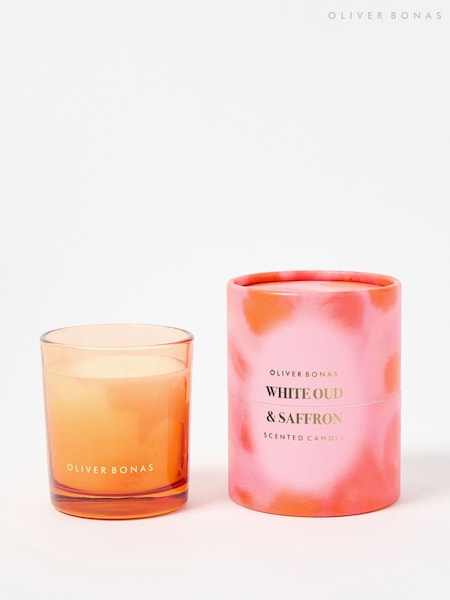 Oliver Bonas Orange Alina White Oud and Saffron Scented Candle (AY9711) | €40