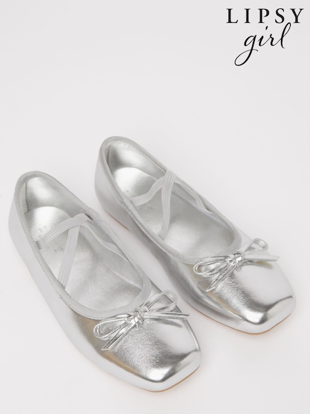 Lipsy Flat Slip On Square Toe Ballerinas (AY9856) | €19 - €24