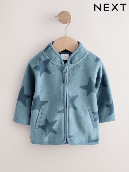 Blue Tonal Star - Micro Fleece Baby Zip Jacket (0mths-2yrs) (AY9878) | 17 € - 19 €