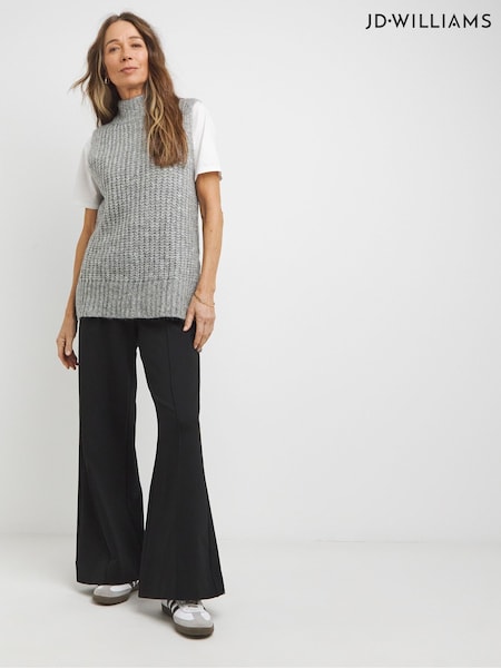 JD Williams Grey Sleeveless Roll Neck Knitted Tunic (AY9931) | €45