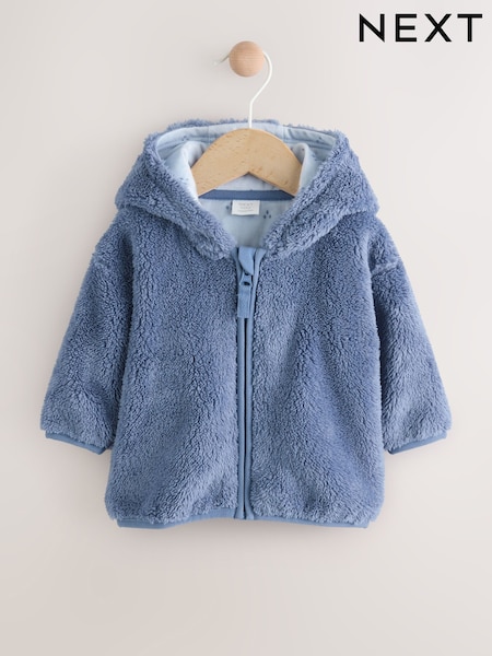 Navy Baby Fleece Zip Through Jacket (0mths-2yrs) (AY9946) | AED71 - AED76