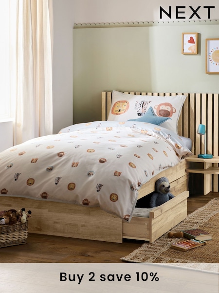 Light Oak Kids Oslo Bronx Storage Frame with Bed Drawers (B00023) | €875