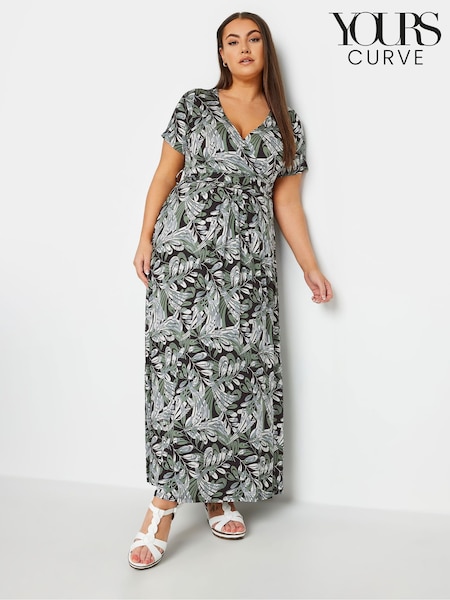 Green Wrap Maxi Dress (B00033) | €24