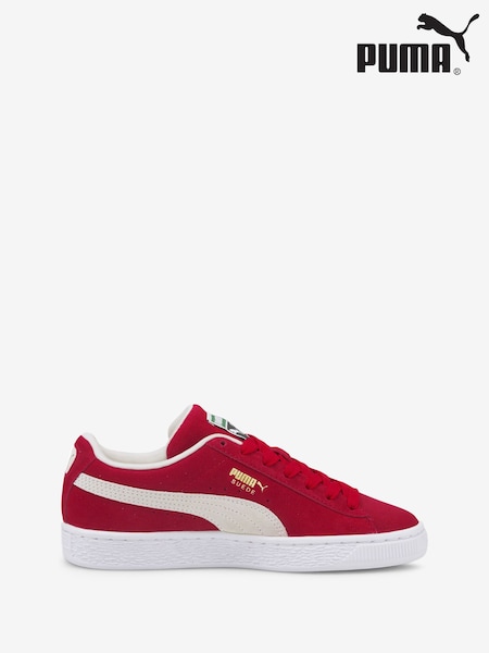 Roșu - Pantofi sport din piele întoarsă pentru tineri Puma Classic XXI (B00105) | 208 LEI