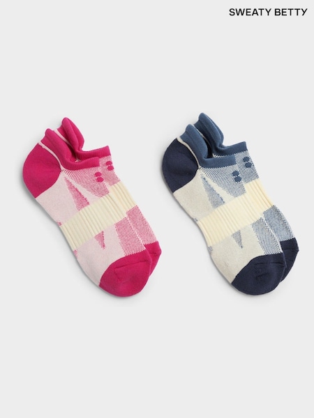 Roz - Sweaty Betty Technical Alergat Șosete 2 Set (B00149) | 89 LEI