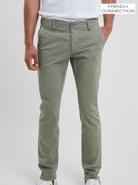 French Connection Green Stretch Chino Trousers (B00278) | €61