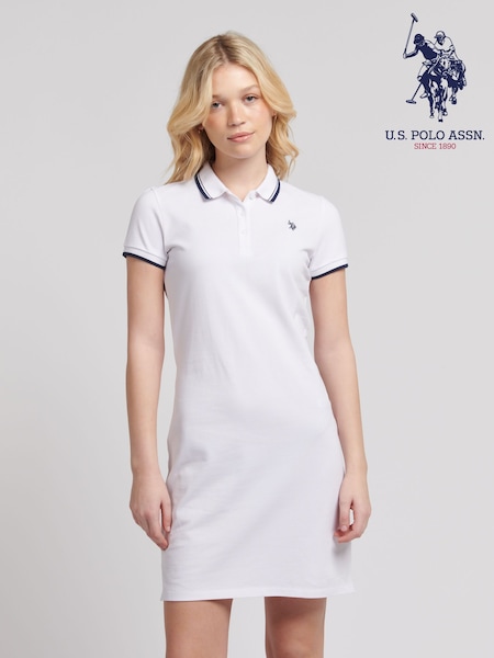 Valkoinen - U.s. Polo Assn. Womens Polo Dress (B00489) | €79