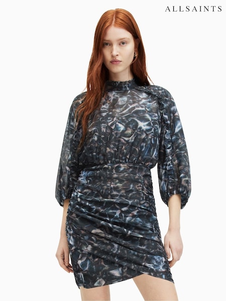 AllSaints Blue Harlee Caladesi Dress (B00493) | €63