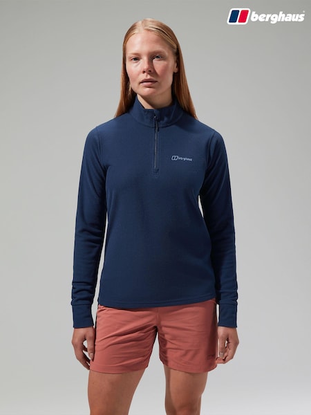 Albastru - Lână pentru femei Berghaus Ryten Half Zip (B00509) | 250 LEI