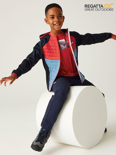 Regatta Blue Kielder Hybrid VIII Stretch Hooded Jacket (B00571) | AED102