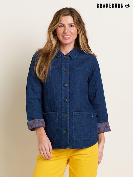 Brakeburn Bradford Quilted Denim 100% Cotton Jacket (B00600) | €56