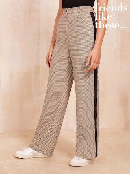 Friends Like These Tailored Check Side Stripe Trouser (B00725) | 139 LEI