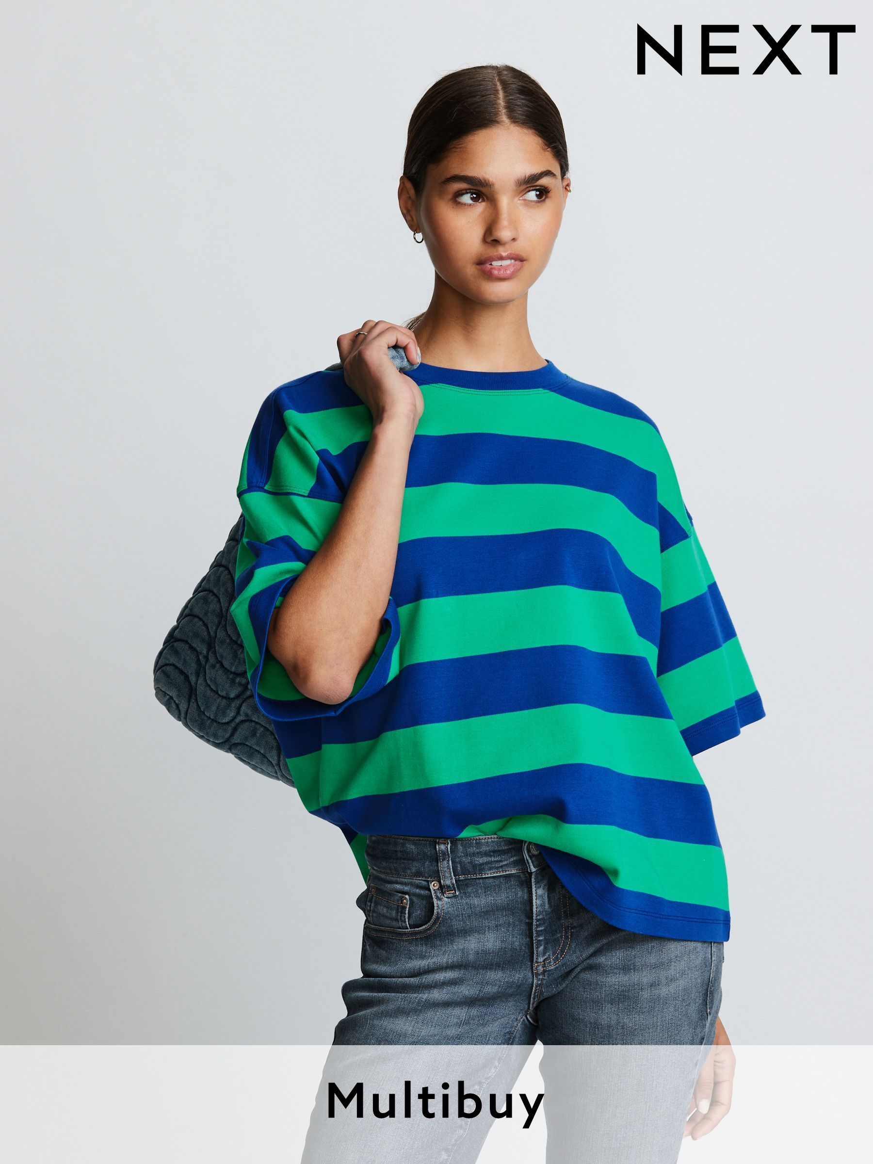 Women s Striped T Shirts Striped Tees Next UAE