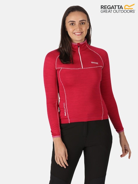 Regatta Pink Womens Yonder Half Zip Fleece (B01114) | €21