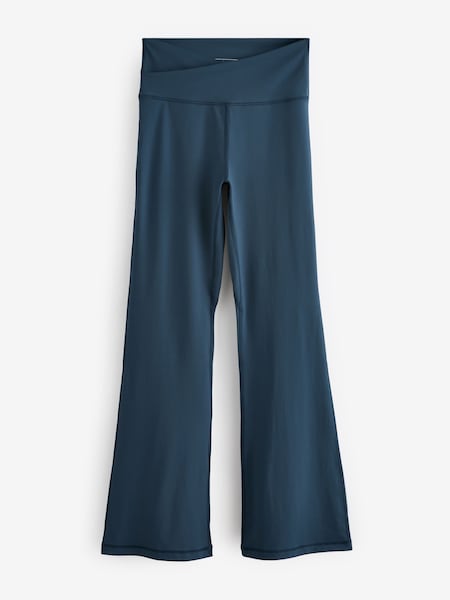 Сине-зеленый - Active Wrap Waist Flared Leggings (B01148) | €7