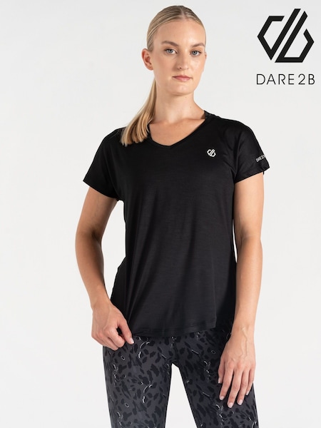 Musta - Dare 2b Vigilant kevyt T-paita (B01150) | €28