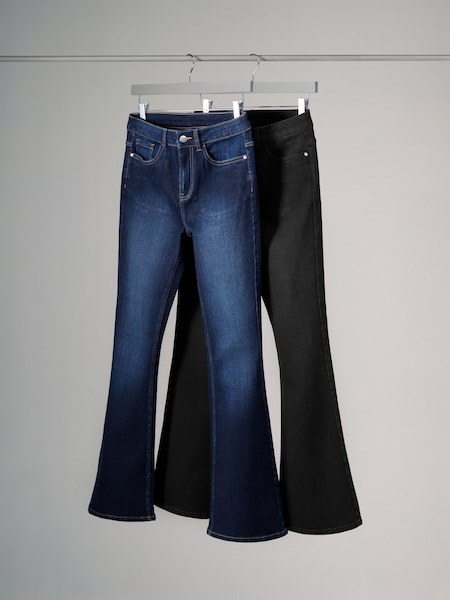 The Set 2 Pack Flared Denim Jeans (B01164) | €60