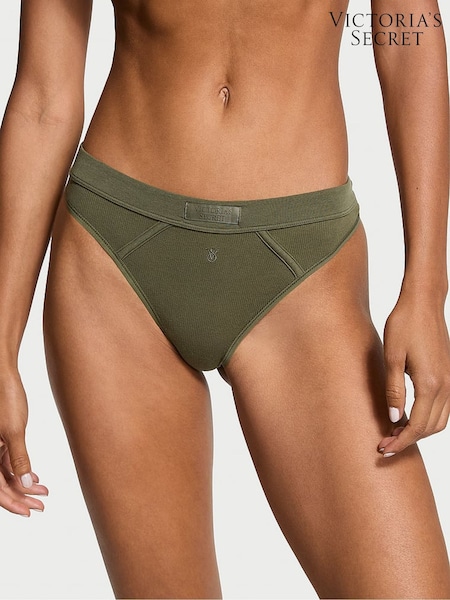 Victoria's Secret Casual Olive Green Thong Knickers (B01263) | €10.50