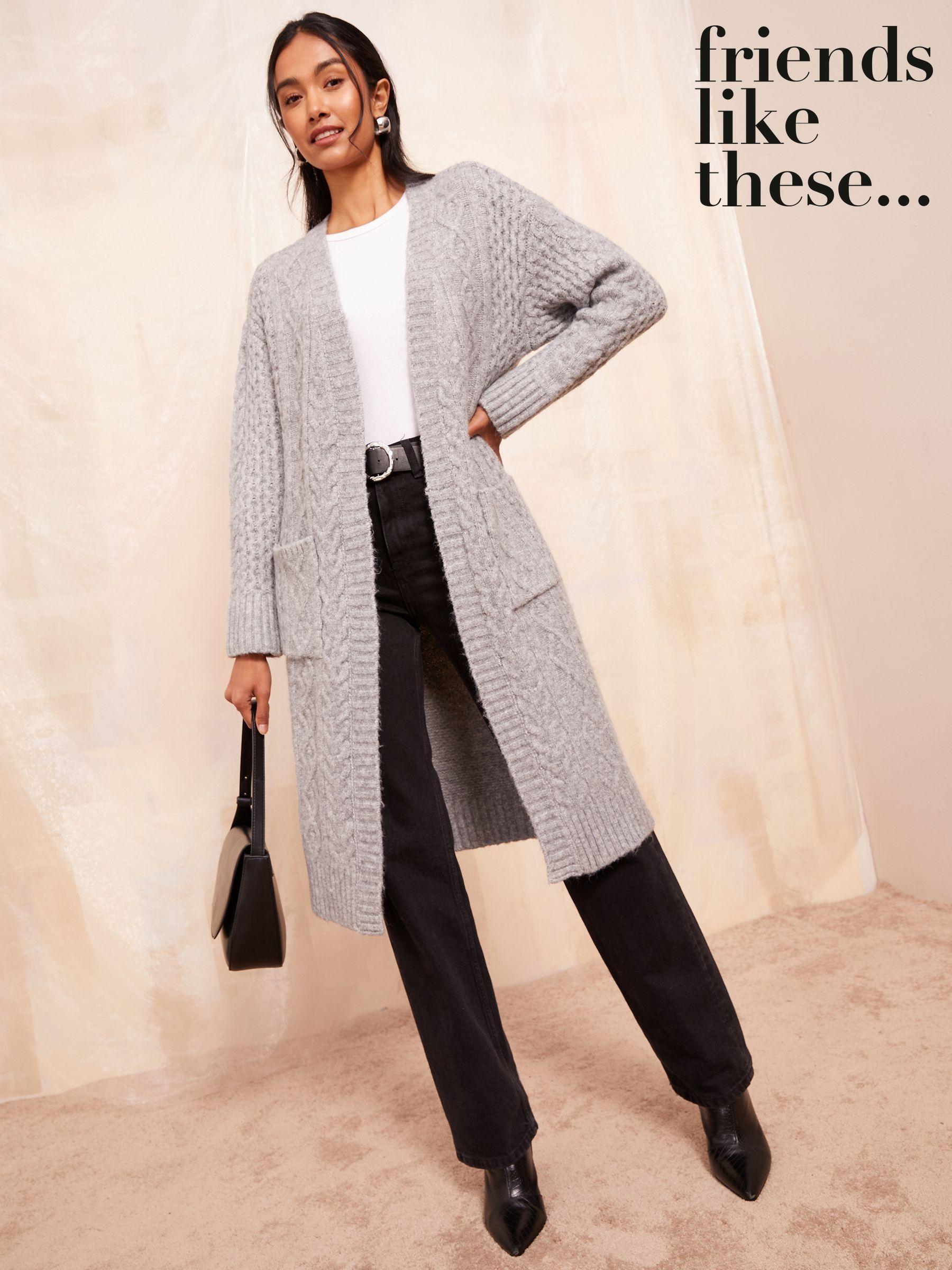 Women s Cardigans Grey Long Line Casual Knitwear Next United Arab Emirates