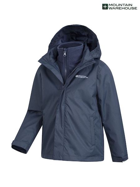 Mountain Warehouse Navy Kids Fell 3-In-1 Water Resistant Jacket (B01443) | BGN 129