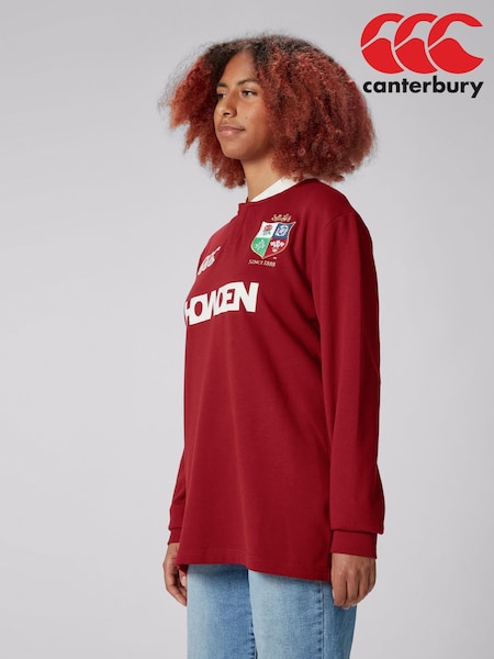 Canterbury Red British & Irish Lions Rugby Classic Long Sleeve Jersey (B01450) | 371 QAR