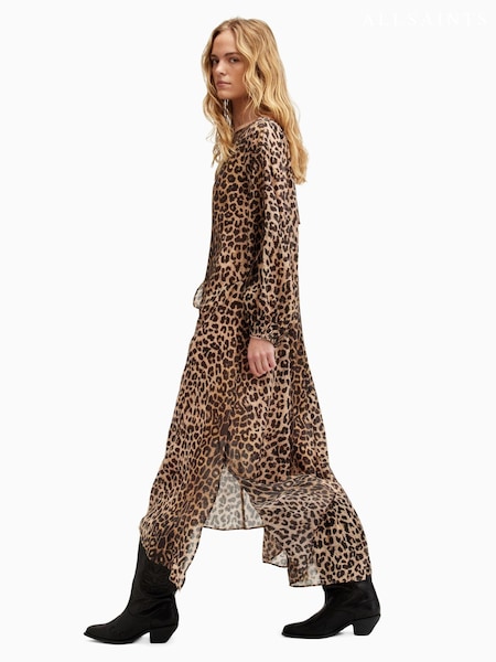 AllSaints Brown Jane Leppo Dress (B01563) | €66