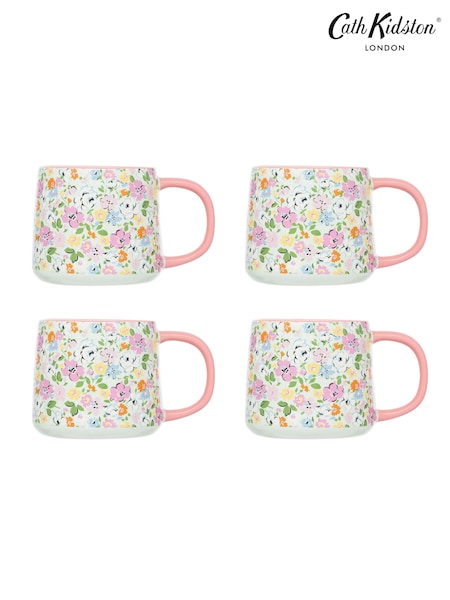 Cath Kidston Pink Feels Like Home Billie Mug Set Of 4 (B01834) | €44