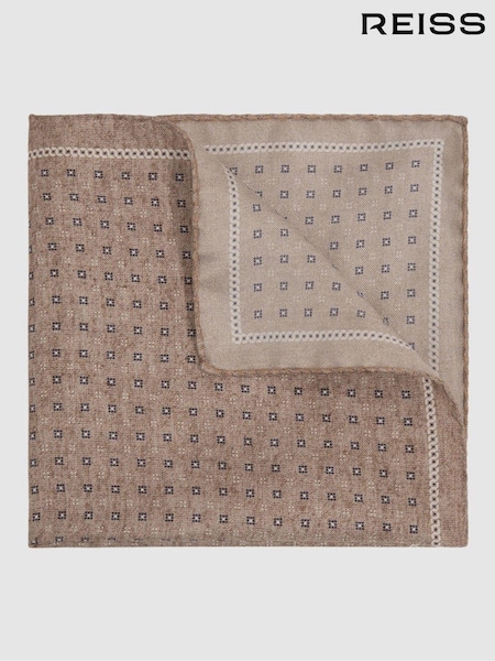 Haferflocken - Reiss Marasusa Wende-Einstecktuch aus Seide (B01915) | 58 €