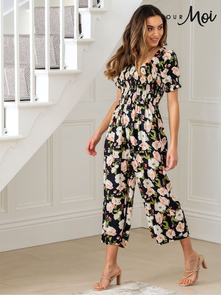 Pour Moi Sally Fuller Bust Shirred Bodice LENZING™ ECOVERO™ Puff Sleeve Jumpsuit (B01996) | 74 €