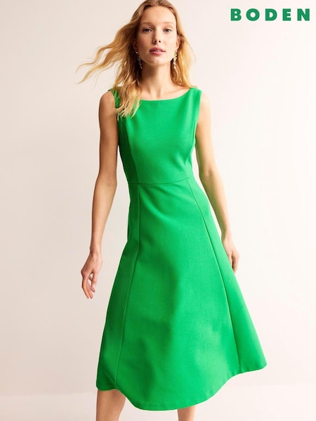Boden Green Scarlet Ottoman Ponte Dress (B02263) | €84