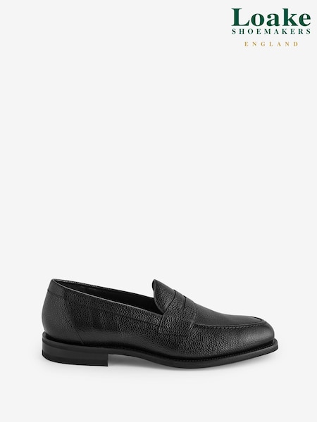 Loake Grain Black Loafers (B02276) | 1,065 LEI