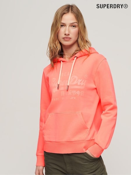 Superdry Pink Neon Graphic Hoodie (B02503) | €56