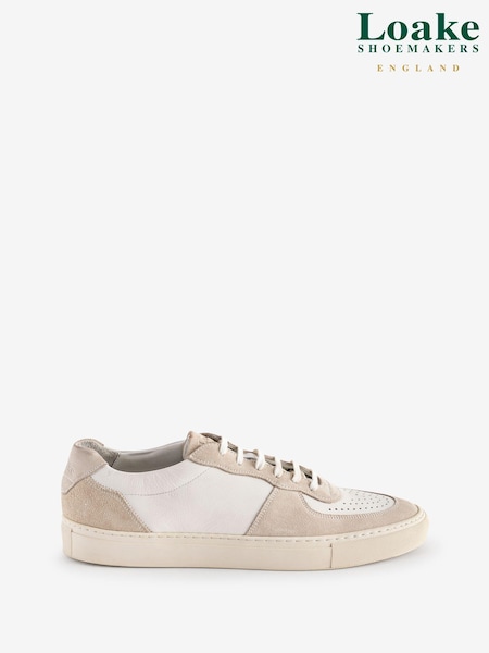 Loake Rush White Trainers (B02695) | 710 LEI