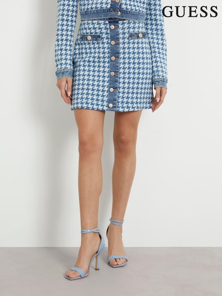 Guess Blue Tweed Skirt (B02915) | €61