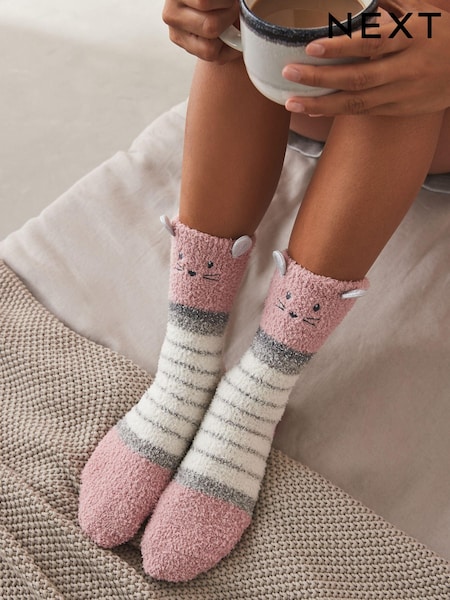 Mouse Christmas Cosy Socks In Box (B02989) | €4