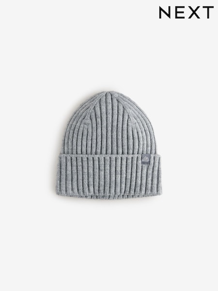 Grey Twist Knitted Beanie Hat (1-16yrs) (B04158) | €4 - €8
