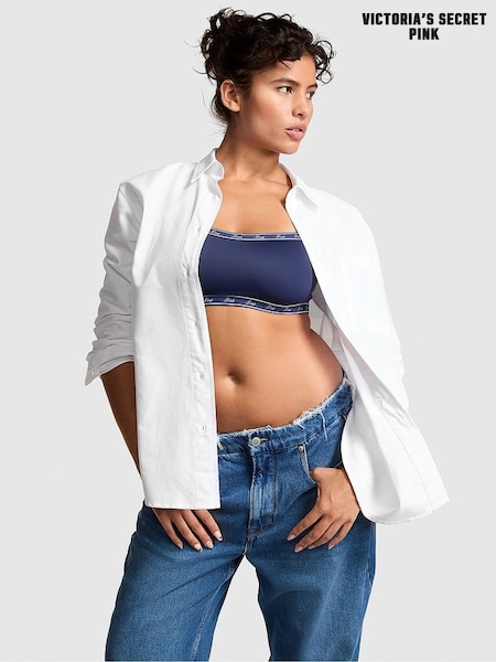 Victoria's Secret PINK Optic White Button Up Oxford Shirt (B04164) | €45