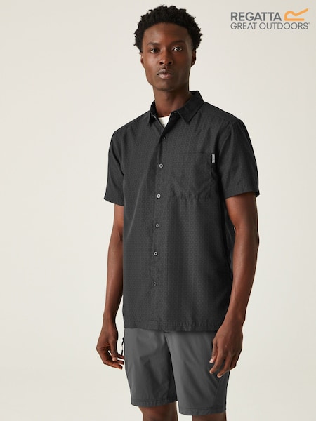 Regatta Grey Mens Mindano IX Short Sleeve Shirt (B04283) | €46