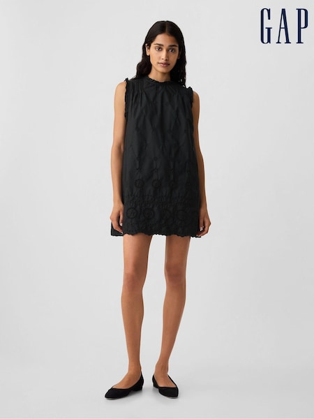 Gap Black DÔEN Eyelet Mini Dress (B04307) | €63